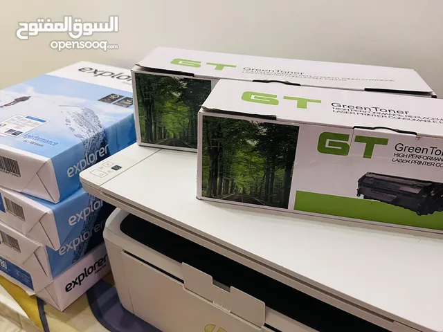 طابعة وسكنر hp شبه جديدة
