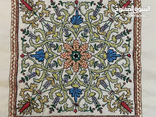 Elegant Handmade Beaded & Sequin Wall Art – 29×29 cm – Wool Blend (Fasstoni) – New – Persian Art
