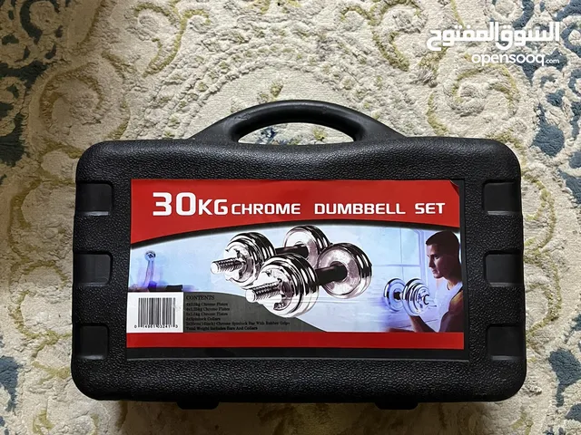 30 KG chrome dumbell set