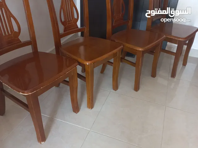 كراسي سفرة خشب ماليزي عدد 4