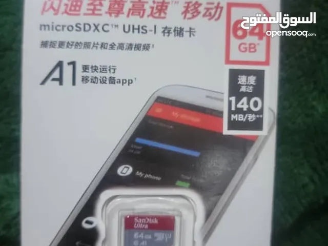 ذواكرSandisk الاصلي بسعه 64 بسعر 2400 ريال يمني