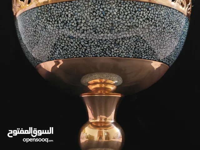 صحن تقديم فُستُق (مكسرات) مطعّم بالفيروز الأصلي نيشابور – شغل يدوي من قلب إيران
