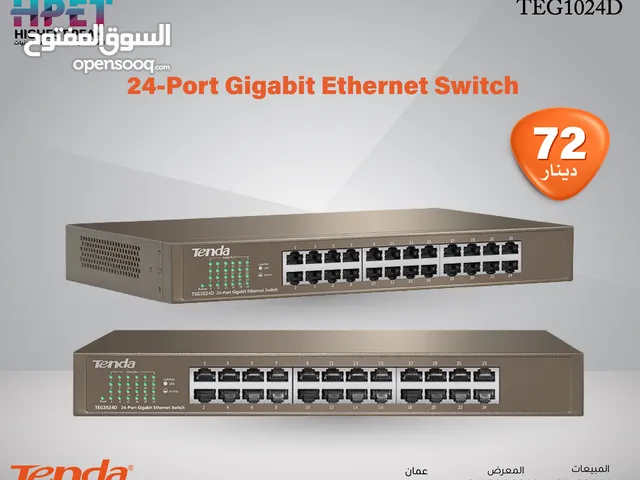 Tenda TEG1024D محول جيجابت إيثرنت مزود بـ 24 منفذًا