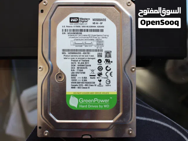 هاردسك كمبيوتر و كاميرات 500GB / 2TB فحص 100%