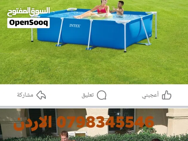 حوض سباحة مستطيل الشكل من إنتكس، 220 × 150 × 60 سم حمامات السباحة تركيب مستطيل من انتكس