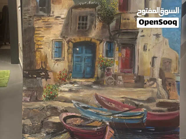 رسم زيتى على كأنفاس