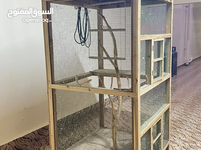 قفص طيور بشكل جميل ومن الداخل انارة