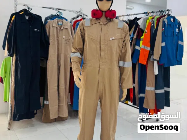 Overalls and safety equipment