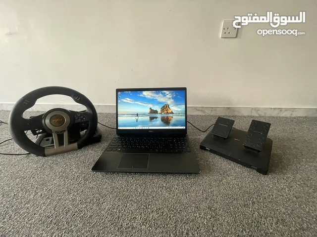 Dell gaming laptop combo with steering wheel for sale