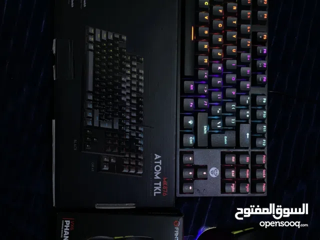 كيبورد ميكانيكل فانتك mk876 سويتش ازرق ..  ماوس فانتك  PHANTOM  II vx6