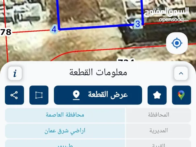 ارض مميزة للبيع في طبربور مساحتها 1010 م