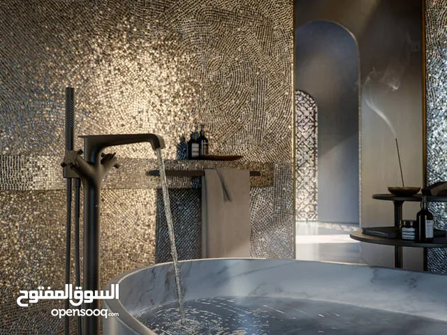 LUXURY BATHTUB THERMOSTATIC FLOOR STANDING MIXER WITH HANDSHOWER