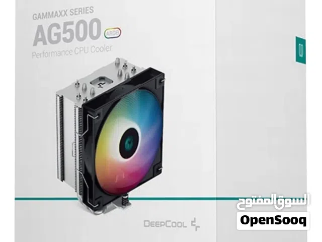 مبرد هوائي احترافي ملون للمعالجات DEEPCOOL AG500 120MM FAN ARGB CPU COOLER FOR INTEL LGA1700 - AMD
