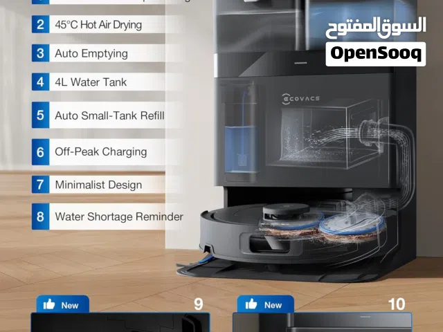 تخفيض على واحدة من افضل المكانس الروبوتية deebot t30c  ضمان سنة