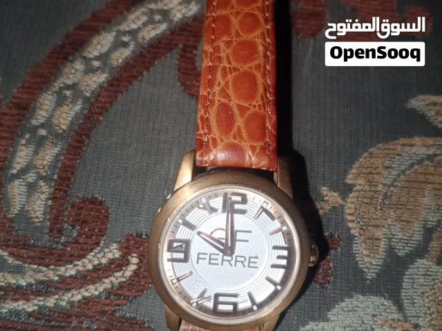 ساعةFG Ferrer نسائيه جلد لون بني مستعمله بحاله جديده
