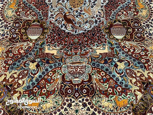 زوج سجادات يدويّة كاشمر – نقشة مينياتور عليپور – غارقة بالحرير