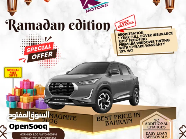 SPECIAL OFFERS ON BRAND NEW NISSAN MAGINTE TURBO 2026  RAMADAN SALE  ZERO KILOMITERS  CALL NOW