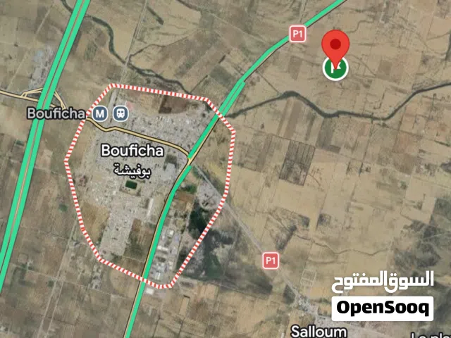 Lot Terrain de 8471 m2 , أراضي قابلة للسكن (سبغة فلاحية بمنطقة بوفيشة فرصة استثمار بسعر معقول