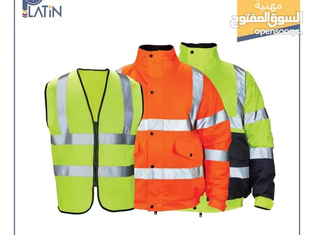 ملابس مهنية / يونيفورم / فيزتات / سترة عاكسة / زي عمل / تيشرت / بنطلون / جاكيت / فيزت اصفر / فيزت