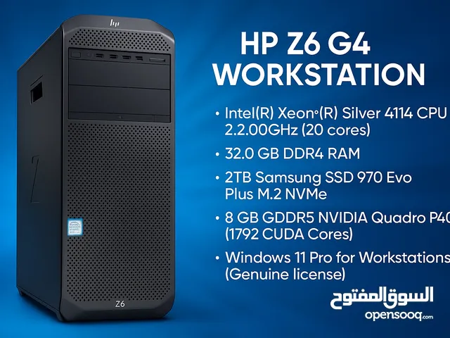HP Z6 G4 Workstation 20-Core Xeon 32GB RAM 2TB SSD Quadro P4000