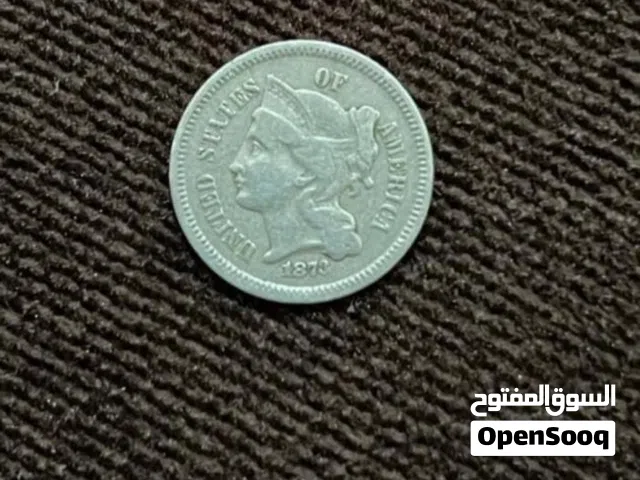 عمله أمريكيه فئة 3 سنت فضه بحاله جيده