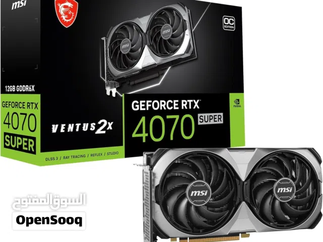 مطلوب كرت 4070 سوبر او كرت rx 7800 xt بأسعار مناسبة