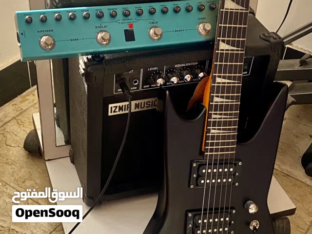 كيتار كهربائي möller كوبي تصميم bat electric guitar مع امبلفاير و ملتي ايفكت multi effect