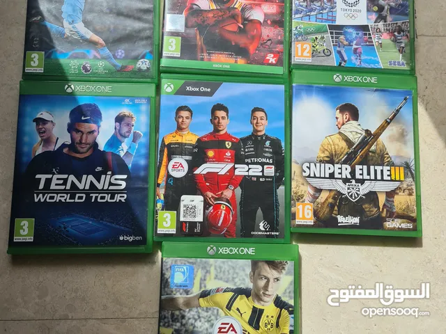 7 xbox one games good condition, not scratched