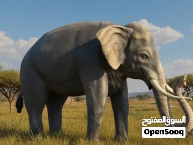 مجسّم فيل واقعي كبير