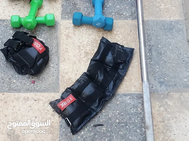 أثقال أوزان مختلفة + جهاز معدة