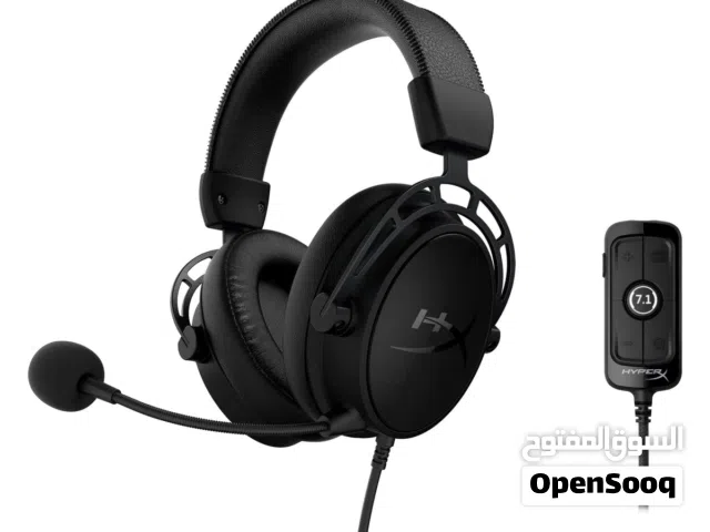 سماعة العاب هايبر اكس الفا الوصف مهم !نظيفه جدا واستخدام بسيط جدا HYPERX ALPHA S GAMING HEADSET