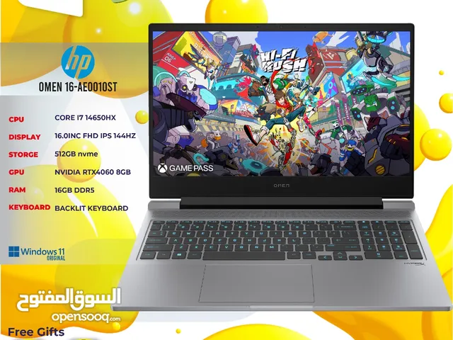 لابتوب اتش بي اي 7 Laptop HP i7 RTX4060 بافضل الاسعار