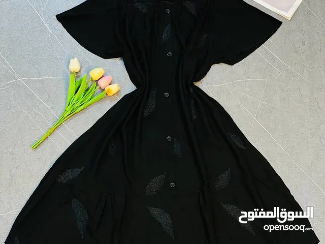 كوني دومآ متألقة أجمل الموديلات لسنة 2025 دشداشة ميدي صيفي خامة القماش كشمير ايطالي سواد