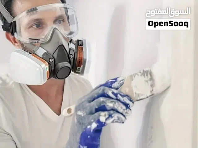 قناع نص وجه 15×1 قابل لاعادة الاستخدام للحماية من المواد الكيميائية والطلاء و الاتربة و التلميع