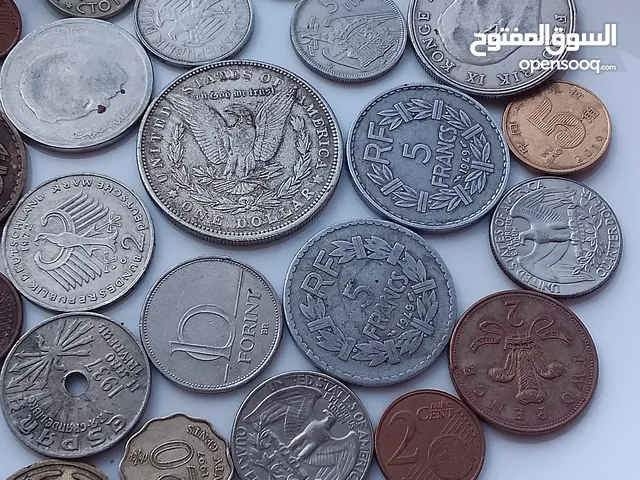 عملات نقدية قديمة اسبانية عملات نقدية قديمة فرنسية واسبانية