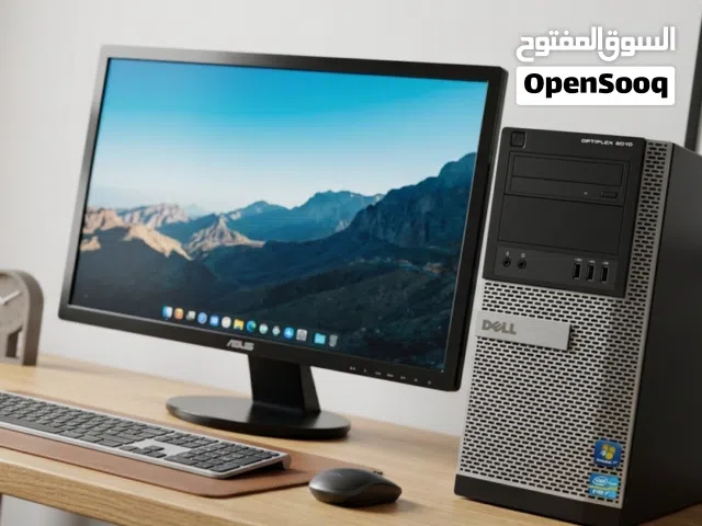 Complete PC Setup - Dell OptiPlex Tower, 27" ASUS Monitor, Keyboard & Mouse