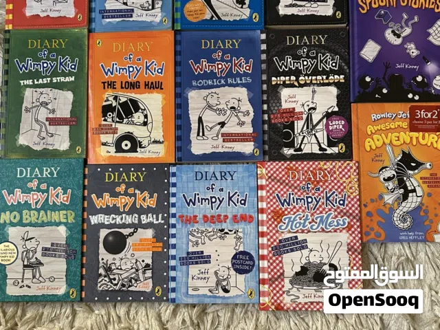 English books (diary of a wimpy kid, Minecraft. etc
