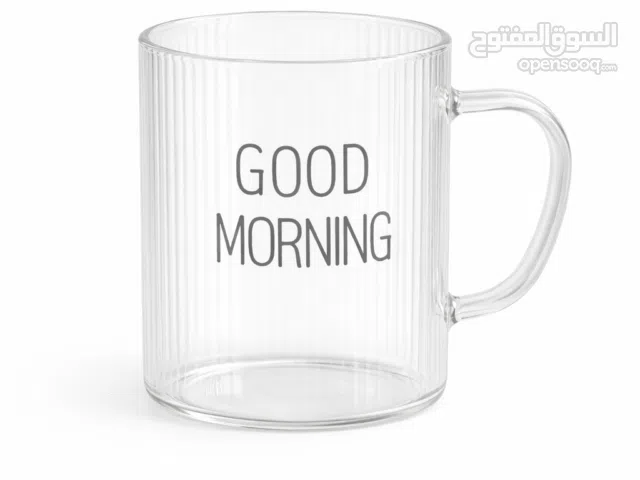 طقم أكواب زجاج 6 قطع – Good Morning