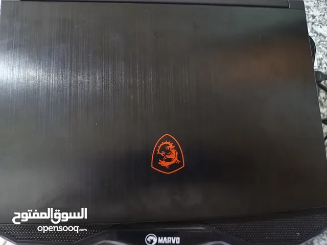 لابتوب msi نضيف استخدام شهر مع كامل ملحقات جنطة ماوس كيمنك شاحن يدتين ستناد تبريد