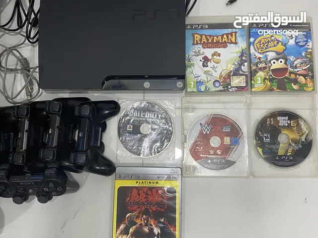 Sony PS3 Slim (Perfect Condition) + 6 Games + 5 Controllers