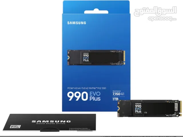 Samsung 990 EVO Plus SSD 1TB, PCIe Gen 4x4, Gen 5x2 M.2 2280, Speeds Up-to 7,150 MB/s