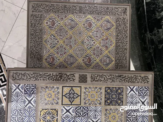 3 طاولات متداخله من الخشب الزان