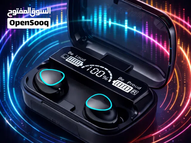 سماعات ايربود بلوتوث كلاسيكيهM10بشاشه رقميه
