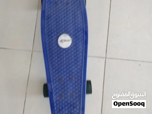 blue skateboard