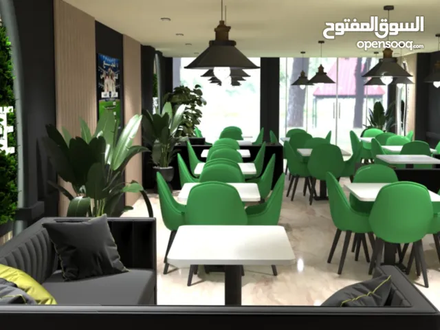 مقهى شعبي لشراكه  الموقع مميز  الدوار السابع ، الشارع الرئيسي،. طابقين مع ترس