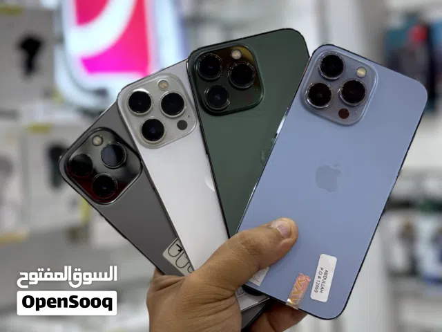 iPhone 13 pro 256gb هواتف بحالة الوكالة مع ضمان بدون اي شموخ أو مشاكل مع الملحقات