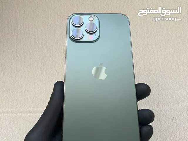 ايفون 13 pro max باللون المميز والنادر اللون الزيتي جهاز لا مفتوح ولا مصلح 256g البطاريه 87