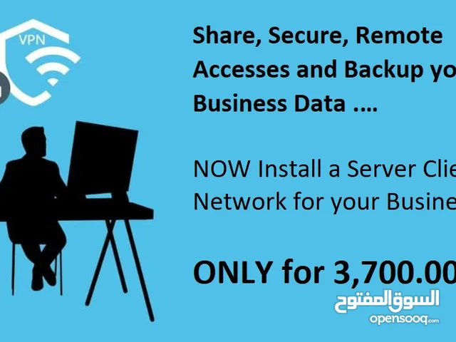 NOW Install a Server Client Network for your Business, Only for 3,700.00 AED