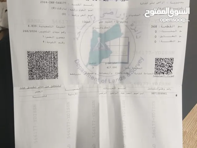 Farm Land for Sale in Irbid Kharja