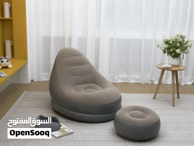 كرسي اريكة مفرد مع مسند للقدمين